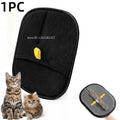 Pet Hair Removal Set Tool Reusable Static Removal Gloves Double-Sided Grooming Gloves Remove Dog Cat Fur Hair for Carpets Sofa